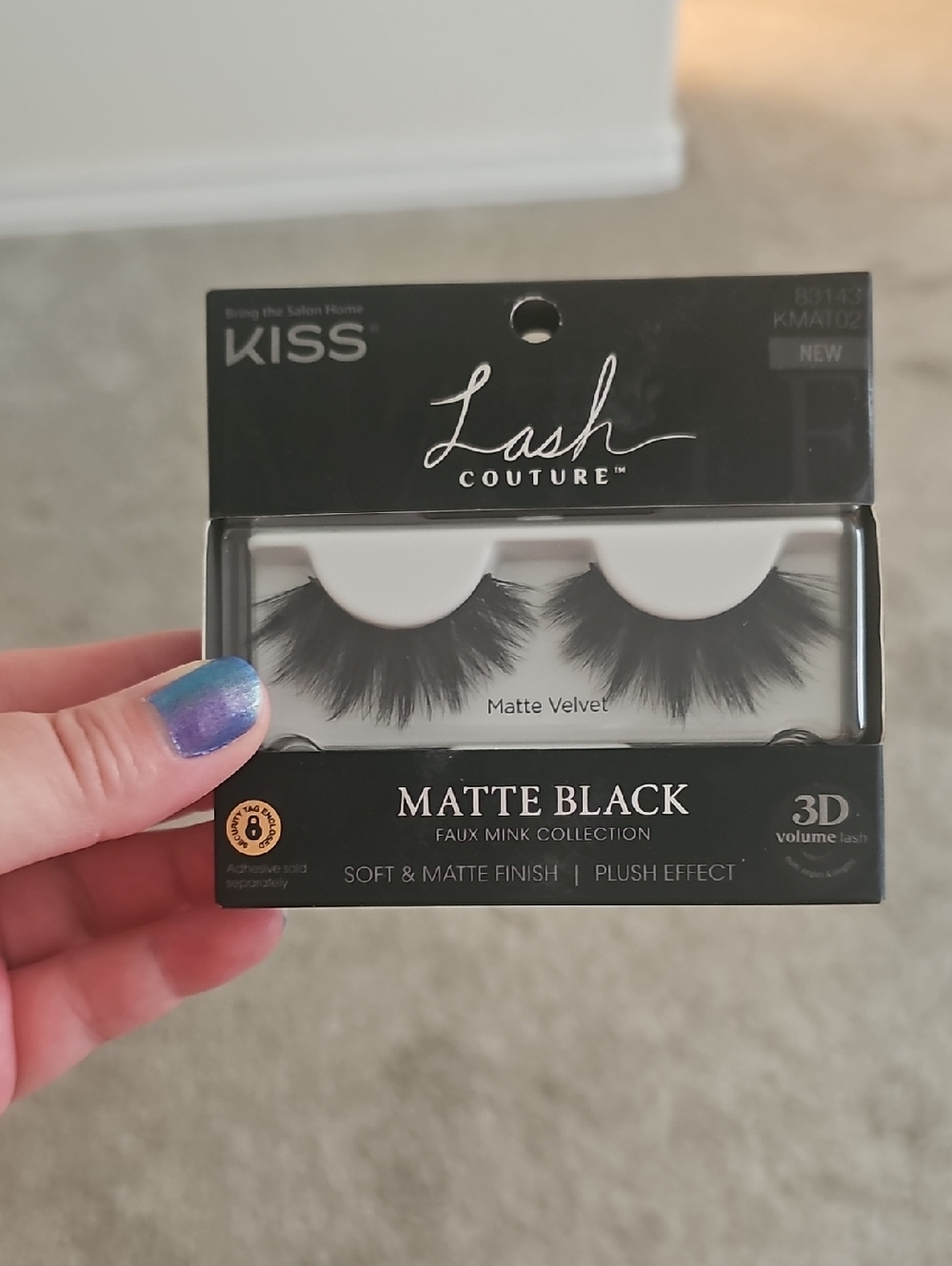 Kiss Matte Black Faux Mink Dramatic Lashes